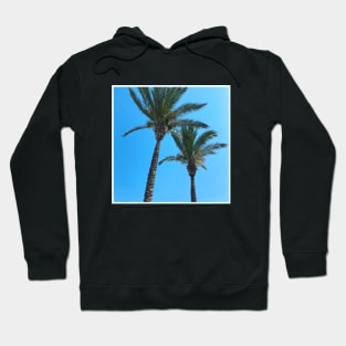 Pretty picture of a Palm Tree. Pretty Palm Trees Photography design with blue sky Hoodie